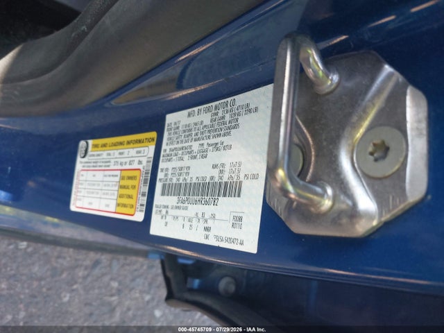 Auction sale of the 2017 Ford Fusion Hybrid S, vin: 3FA6P0UU6HR360782, lot number: 45745709