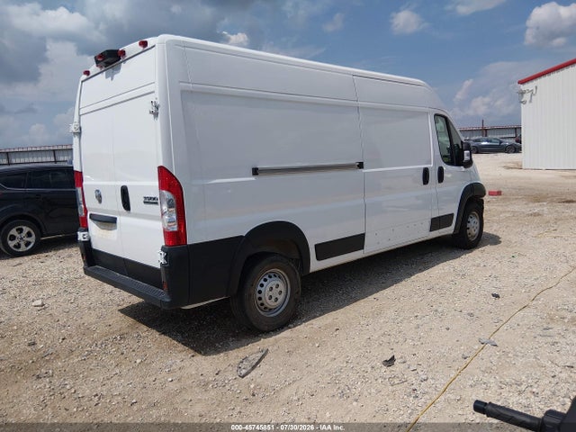 45745851 :رقم المزاد ، 3C6MRVHG8SE548528 vin ، 2025 Ram Promaster 3500 Tradesman High Roof 159 Wb W/pass Seat مزاد بيع