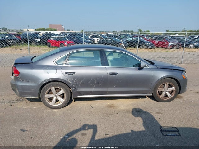 45745946 :رقم المزاد ، 1VWBH7A30CC047905 vin ، 2012 Volkswagen Passat 2.5l Se مزاد بيع