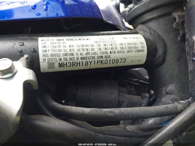 MH3RH18Y1PK010973 Yamaha Yzfr3 A