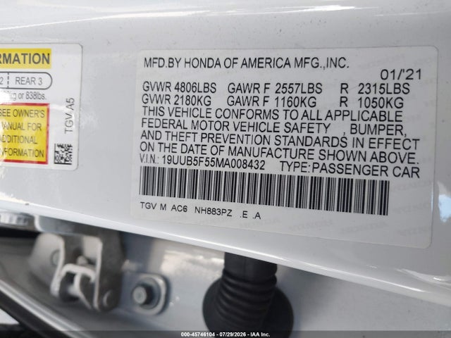 Acura Tlx A-spec Package 2021 19UUB5F55MA008432 Image 9