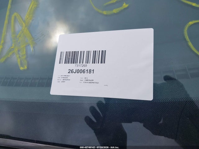Aukcja sprzedaży 2015 Chrysler 200 Limited, vin: 1C3CCCAB3FN575523, numer aukcji: 45746142