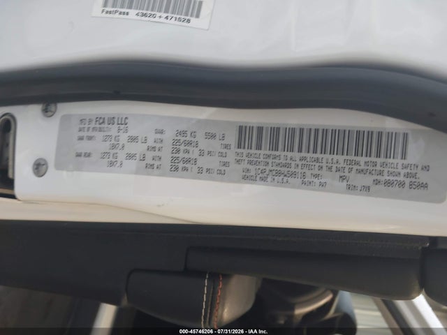 Продажа на аукционе авто 2017 Jeep Cherokee 75th Anniversary Edition, vin: 1C4PJMCB8HW509116, номер лота: 45746206