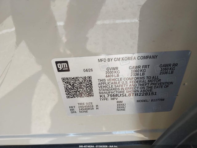 Chevrolet Trailblazer Awd Rs 2026 KL79MUSL8TB228151 Image 9