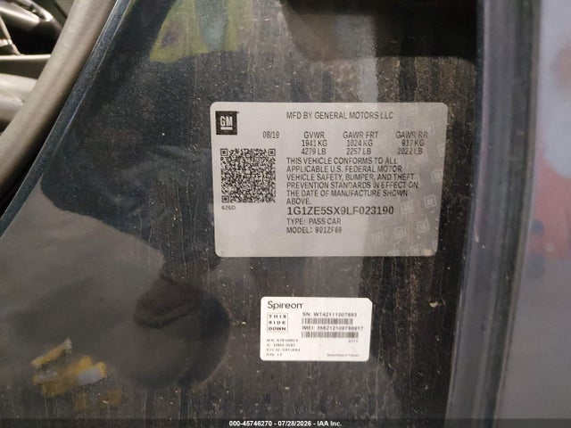 1G1ZE5SX9LF023190 Chevrolet Malibu Fwd Premier