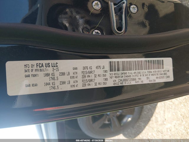 Продаж на аукціоні авто 2015 Jeep Patriot Altitude Edition, vin: 1C4NJRBB6FD258806, номер лоту: 45746292