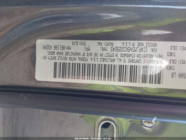 Продаж на аукціоні авто 2019 Jeep Cherokee Limited 4x4, vin: 1C4PJMDN5KD229245, номер лоту: 45746406