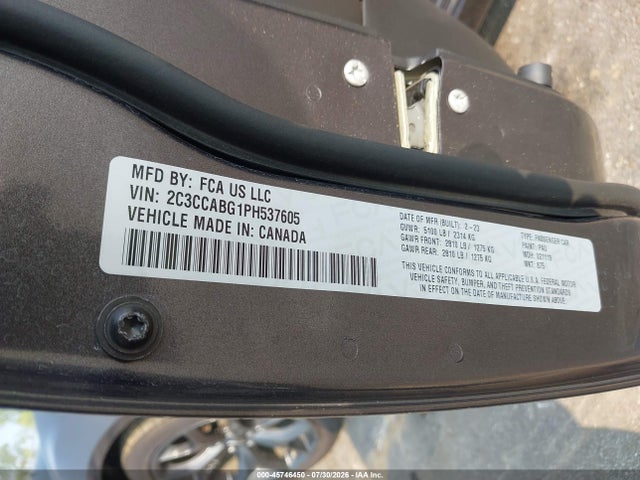Aukcja sprzedaży 2023 Chrysler 300 300s, vin: 2C3CCABG1PH537605, numer aukcji: 45746450