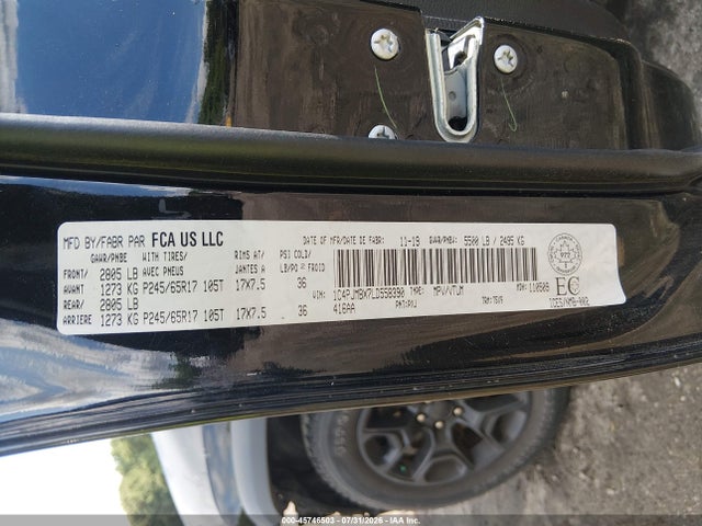 45746503 :رقم المزاد ، 1C4PJMBX7LD558390 vin ، 2020 Jeep Cherokee Trailhawk مزاد بيع