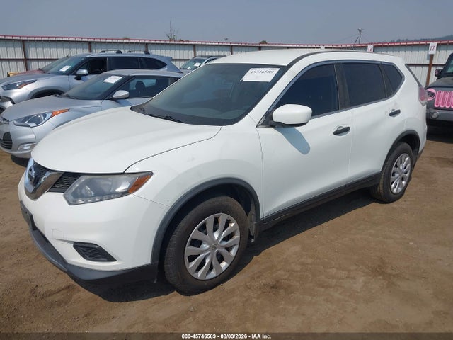 2016 Nissan Rogue S მანქანა იყიდება აუქციონზე, vin: KNMAT2MV5GP658217, აუქციონის ნომერი: 45746589