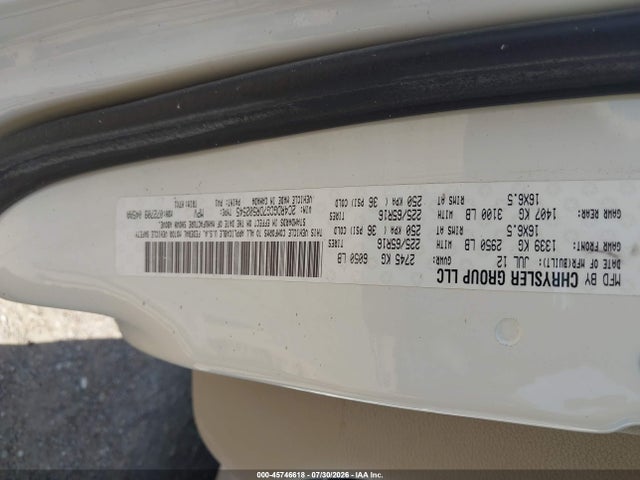 45746618 :رقم المزاد ، 2C4RDGCG7DR502545 vin ، 2013 Dodge Grand Caravan Sxt مزاد بيع