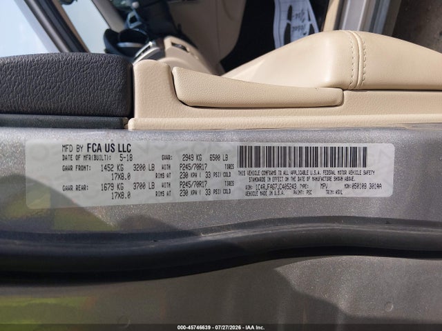 Jeep Grand Cherokee Laredo E 4x4 2018 1C4RJFAG7JC405243 Image 9