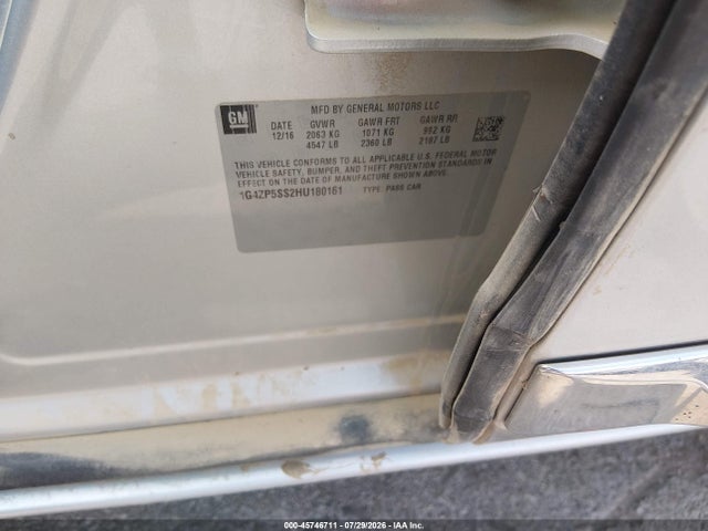 Продажа на аукционе авто 2017 Buick Lacrosse Essence, vin: 1G4ZP5SS2HU180161, номер лота: 45746711
