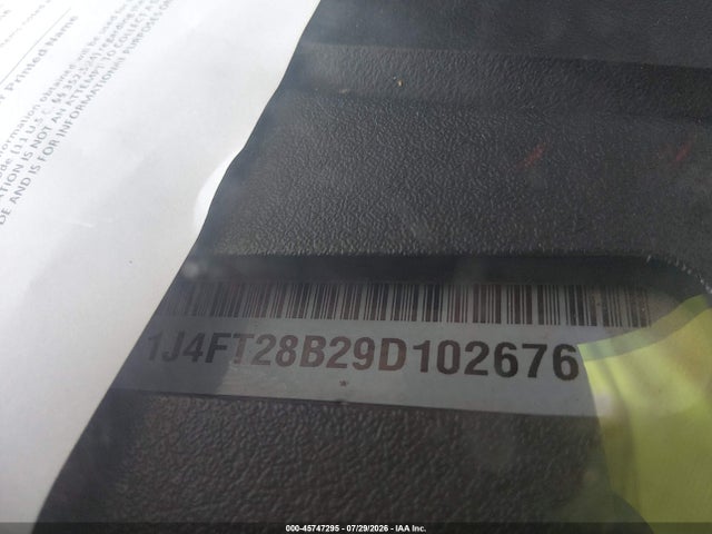 Продаж на аукціоні авто 2009 Jeep Patriot Sport, vin: 1J4FT28B29D102676, номер лоту: 45747295