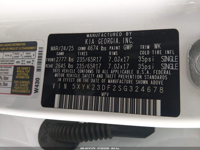 KIA Sportage Lx 2025 5XYK23DF2SG324678 Image 9