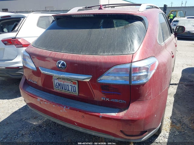 Продаж на аукціоні авто 2010 Lexus Rx 450h, vin: JTJBC1BAXA2020898, номер лоту: 45747422