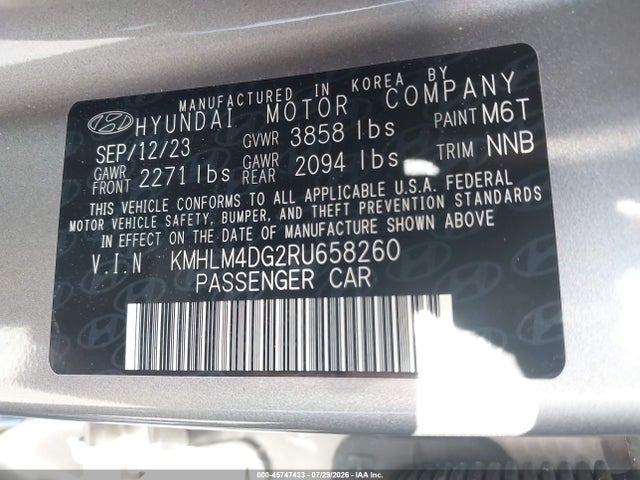 Hyundai ELANTRA SEL 2024 KMHLM4DG2RU658260 Image 9