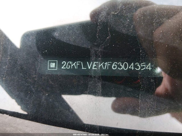 Aukcja sprzedaży 2015 Gmc Terrain Sle-1, vin: 2GKFLVEK1F6304354, numer aukcji: 45747568