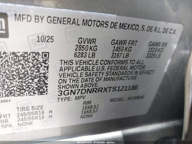 Chevrolet Equinox Ev Lt 2 2026 3GN7DNRRXTS121186 Image 9