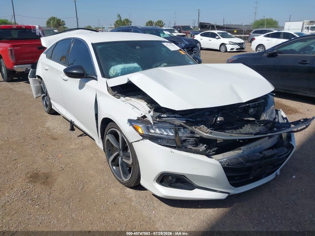2022 Honda Accord Sport მანქანა იყიდება აუქციონზე, vin: 1HGCV1F37NA095066, აუქციონის ნომერი: 45747583