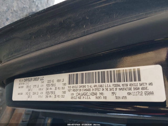 Продажа на аукционе авто 2012 Jeep Wrangler Sport, vin: 1C4AJWAG0CL143940, номер лота: 45747620