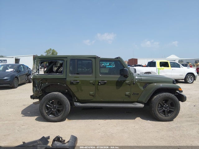 2021 Jeep Wrangler Unlimited Sahara Altitude 4x4 მანქანა იყიდება აუქციონზე, vin: 1C4HJXEN9MW558204, აუქციონის ნომერი: 45747624