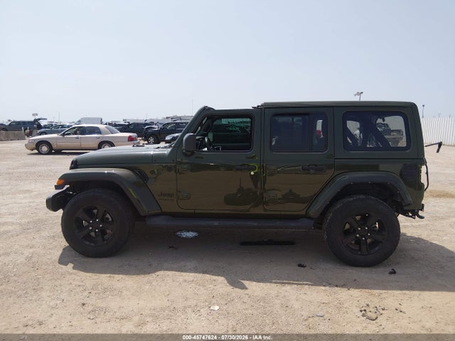2021 Jeep Wrangler Unlimited Sahara Altitude 4x4 მანქანა იყიდება აუქციონზე, vin: 1C4HJXEN9MW558204, აუქციონის ნომერი: 45747624