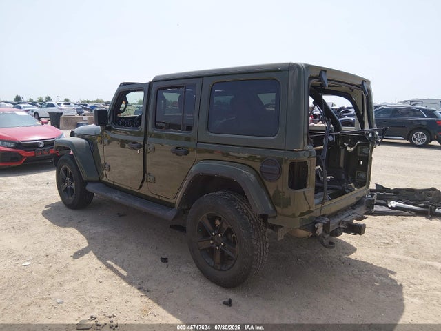 2021 Jeep Wrangler Unlimited Sahara Altitude 4x4 მანქანა იყიდება აუქციონზე, vin: 1C4HJXEN9MW558204, აუქციონის ნომერი: 45747624
