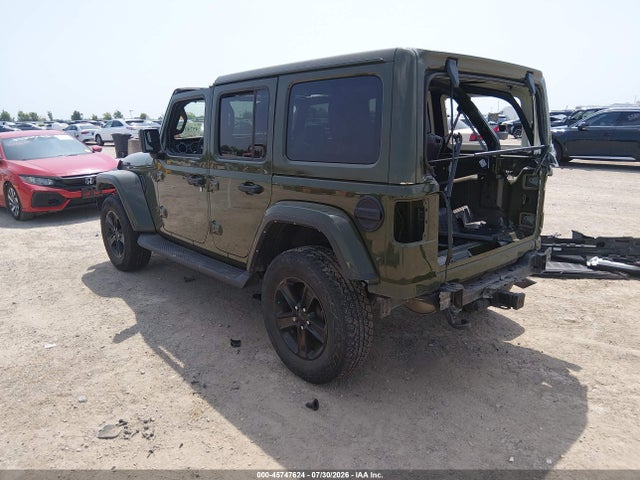 2021 Jeep Wrangler Unlimited Sahara Altitude 4x4 მანქანა იყიდება აუქციონზე, vin: 1C4HJXEN9MW558204, აუქციონის ნომერი: 45747624
