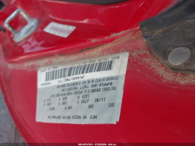 Aukcja sprzedaży 1991 Mazda Mx-5 Miata, vin: JM1NA3517M0217797, numer aukcji: 45747631