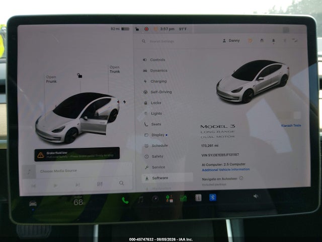 Продажа на аукционе авто 2018 Tesla Model 3 Long Range/performance, vin: 5YJ3E1EB5JF131197, номер лота: 45747632