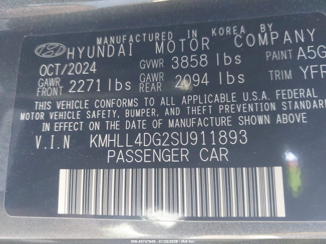 Hyundai ELANTRA SE 2025 KMHLL4DG2SU911893 Image 9