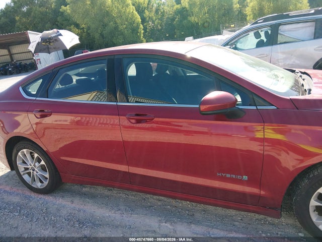 3FA6P0LU9KR256571 Ford Fusion Hybrid Se