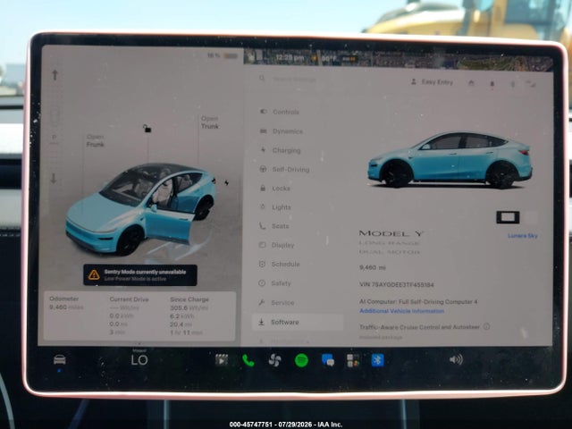 45747751 :رقم المزاد ، 7SAYGDEE3TF455184 vin ، 2026 Tesla Model Y All-wheel Drive/long Range Launch Series/premium All-wheel Drive مزاد بيع