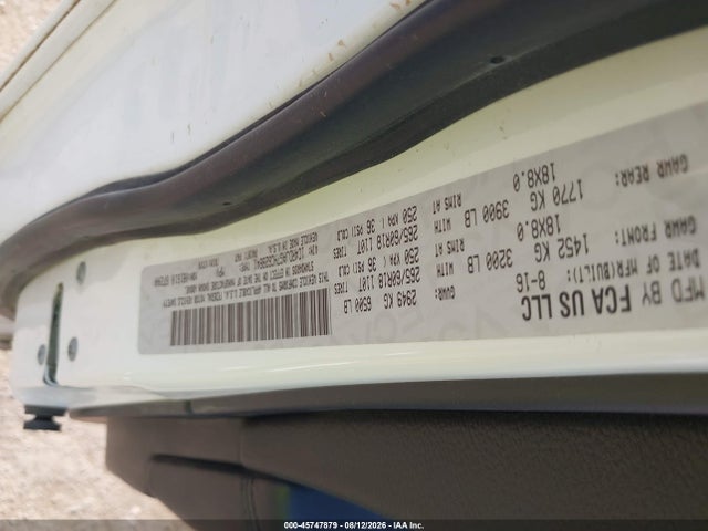 45747879 :رقم المزاد ، 1C4RDJAG7HC628841 vin ، 2017 Dodge Durango Sxt Awd مزاد بيع