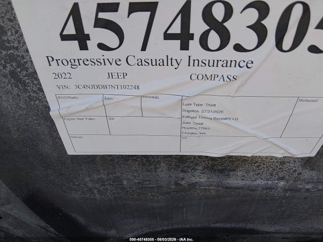 Jeep Compass Trailhawk 4x4 2022 3C4NJDDB7NT102248 Image 9