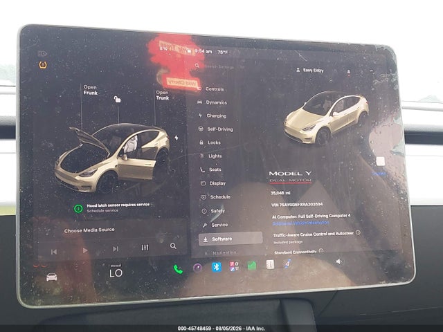 Продажа на аукционе авто 2024 Tesla Model Y Performance Dual Motor All-wheel Drive, vin: 7SAYGDEFXRA303594, номер лота: 45748459
