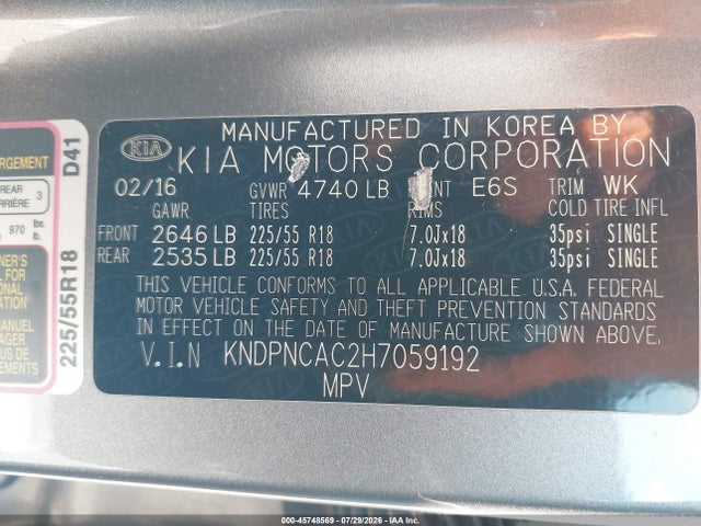 KIA Sportage Ex 2017 KNDPNCAC2H7059192 Image 9