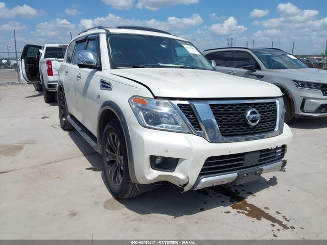45748581 :رقم المزاد ، JN8AY2NE6J9732826 vin ، 2018 Nissan Armada Platinum مزاد بيع