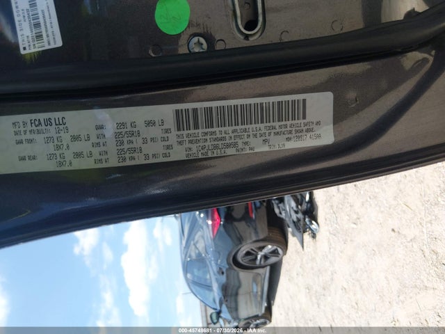1C4PJLDB6LD580585 Jeep Cherokee Limited Fwd