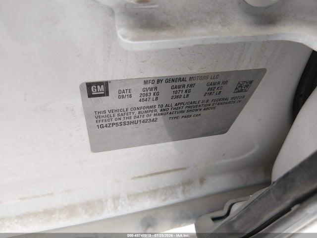 Продажа на аукционе авто 2017 Buick Lacrosse Essence, vin: 1G4ZP5SS3HU142342, номер лота: 45748919