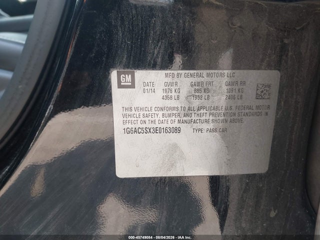 Продажа на аукционе авто 2014 Cadillac Ats Performance, vin: 1G6AC5SX3E0163089, номер лота: 45749084