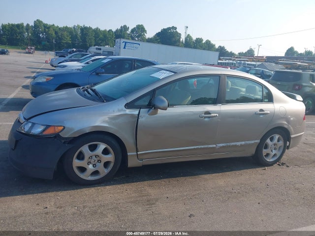 2006 Honda Civic Lx მანქანა იყიდება აუქციონზე, vin: 1HGFA16576L058339, აუქციონის ნომერი: 45749177