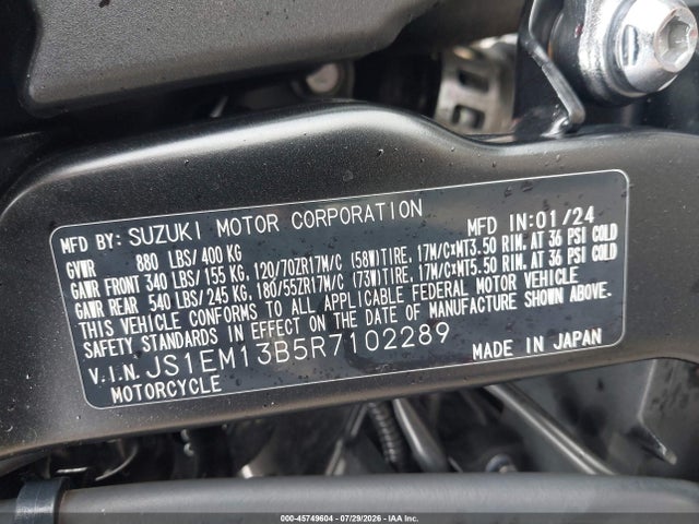 Suzuki Gsx800 F 2024 JS1EM13B5R7102289 Image 10