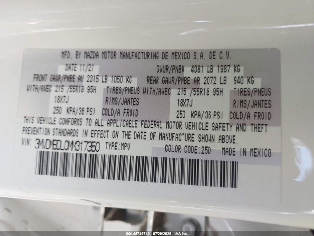 Mazda Cx-30 Premium 2021 3MVDMBDL0MM317350 Image 9