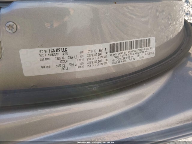 Chrysler Pacifica Touring 2017 2C4RC1DG3HR501400 Image 9