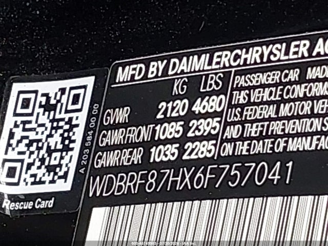 Aukcja sprzedaży 2006 Mercedes-benz C 350 Luxury 4matic, vin: WDBRF87HX6F757041, numer aukcji: 45749983