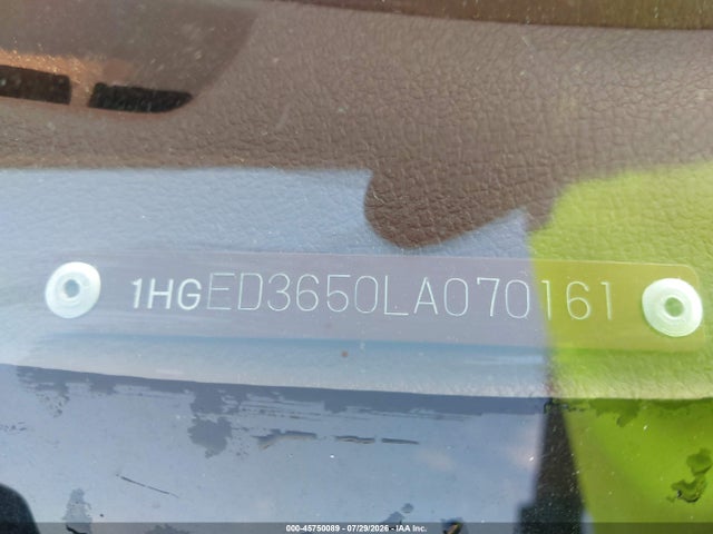 Aukcja sprzedaży 1990 Honda Civic Lx, vin: 1HGED3650LA070161, numer aukcji: 45750089