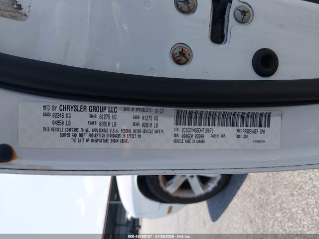 Aukcja sprzedaży 2013 Dodge Challenger Sxt, vin: 2C3CDYAG6DH718671, numer aukcji: 45750157