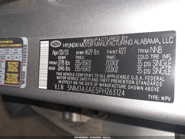 Hyundai TUCSON SE 2023 5NMJA3AE5PH263124 Image 9